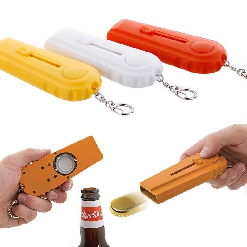 Уникальная летающая открывалка для пивных бутылок с пусковым механизмом для крышек и инструментом-брелком