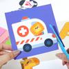 40 шт. Игры с вырезанием из бумаги для визуальных карточек ручной работы, Число, Буква, Дорожное движение, Динозавр, Фрукты, Когнитивная игра, Игрушки для раннего развития, Подарки