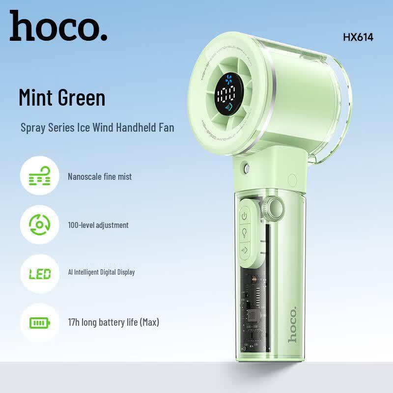 HOCO. HX614 Portable Misting Fan with LED Light
