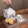 Light Luxury Panda Tea Set Merchandise Kung Fu Tea Set Kuaike One Pot Three Cups High-end Company Gift Box Business Gifts