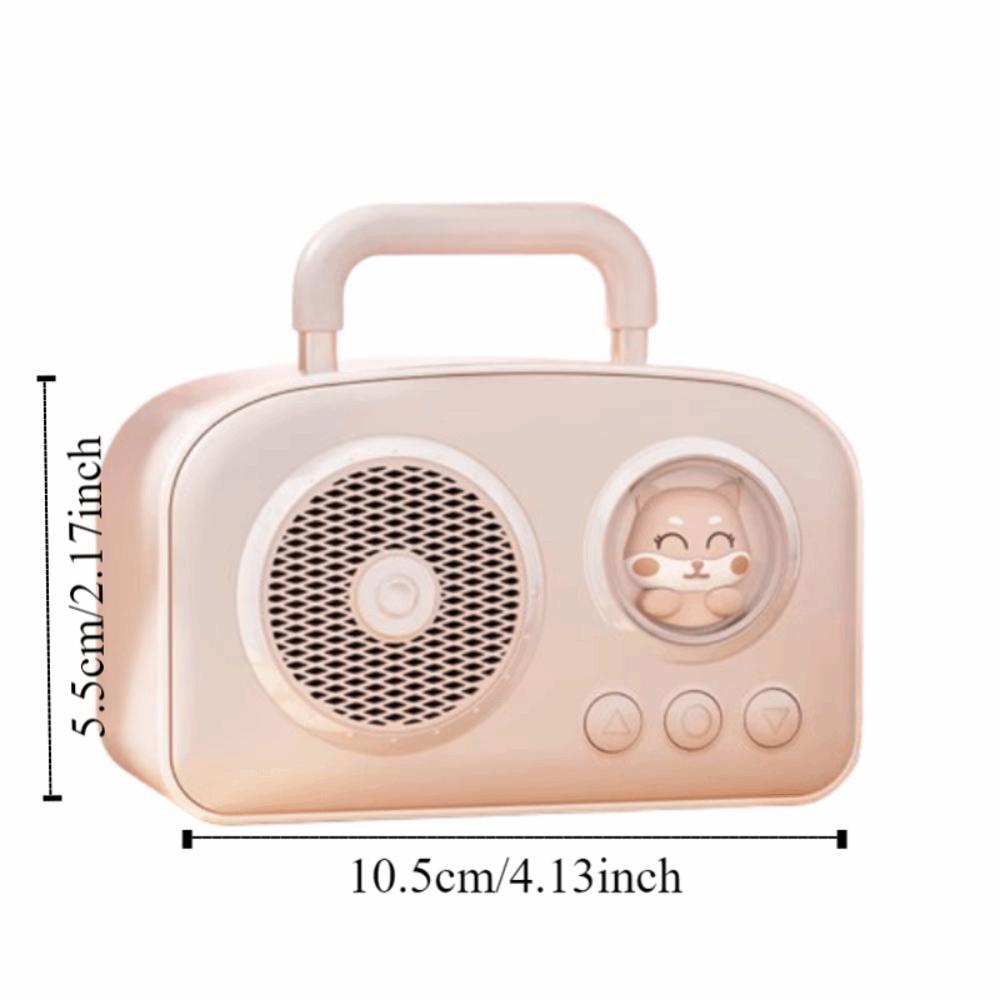USB Interface Portable Speaker Rich Bass Wireless Speaker Mini Retro Bluetooth Speaker  Student Use