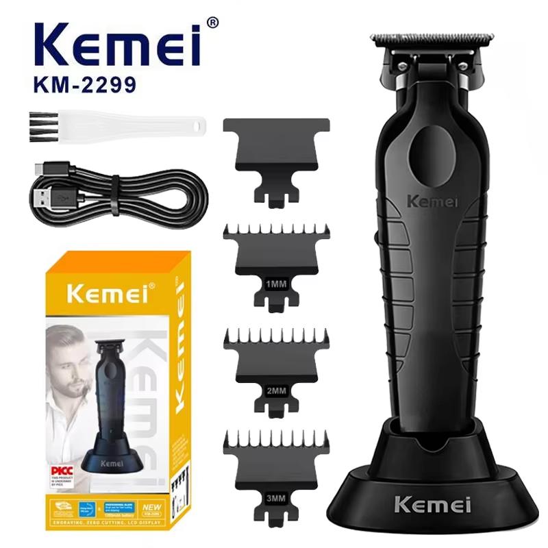Kemei KM-2299 Мужская машинка для стрижки волос Профессиональная электрическая машинка для стрижки волос USB-перезаряжаемая Парикмахерская машинка для стрижки Мужская электрическая машинка для стрижки волос