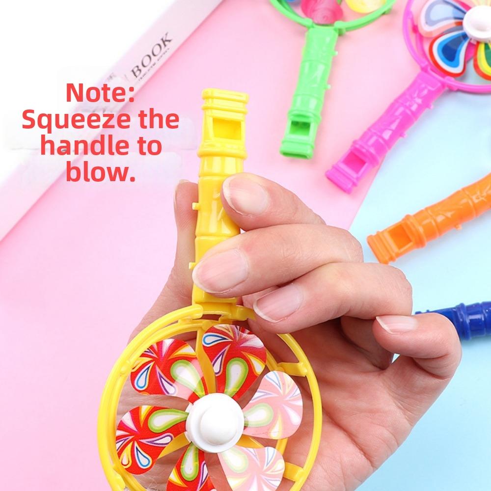 5pcs 117 * 62mm Kids Whistle Windmill Toy Stuffing Carnival Prizes Boys Girls Birthday Gifts