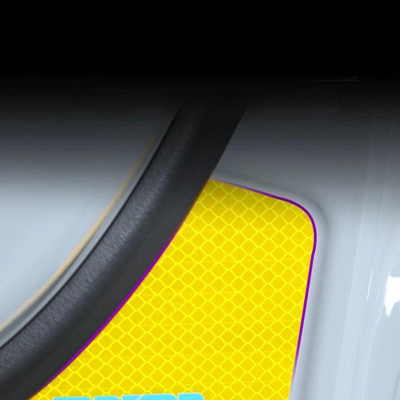For Mazda CX-6e Door Reflective Safety Sticker Night Warning Anti Collision Car Interior Decorative Accessories