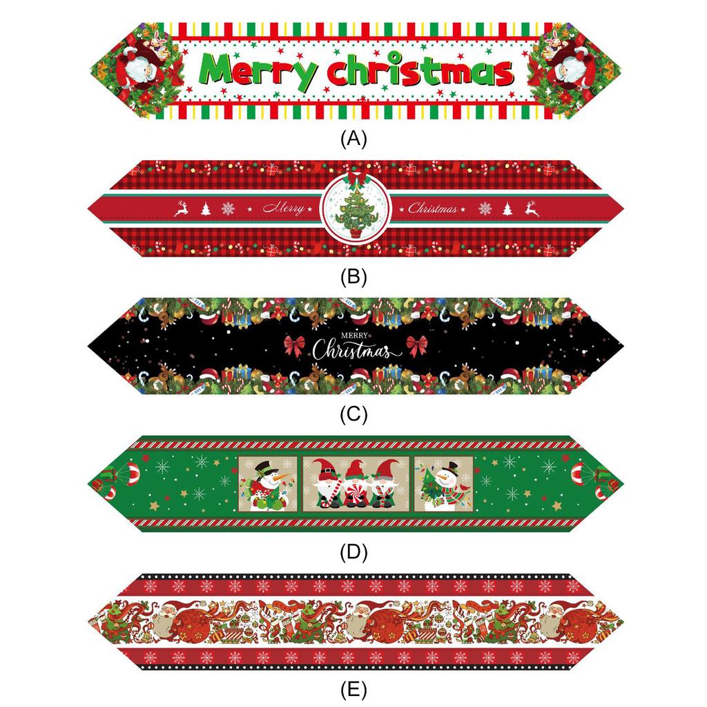 Christmas Table Runner Xmas Holiday Kitchen Dining Table Decoration Christmas Decorations Table Runner for Home Party Decor