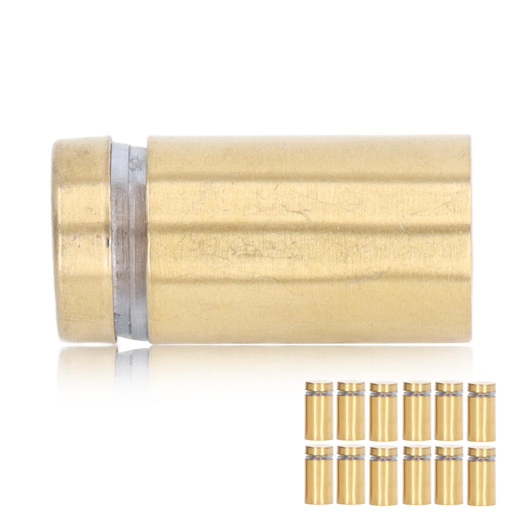 12 Pcs Sign Holders Screw Stainless Steel Advertising Nails 16x30mm Mounting Glass Hardware for Home Decoration