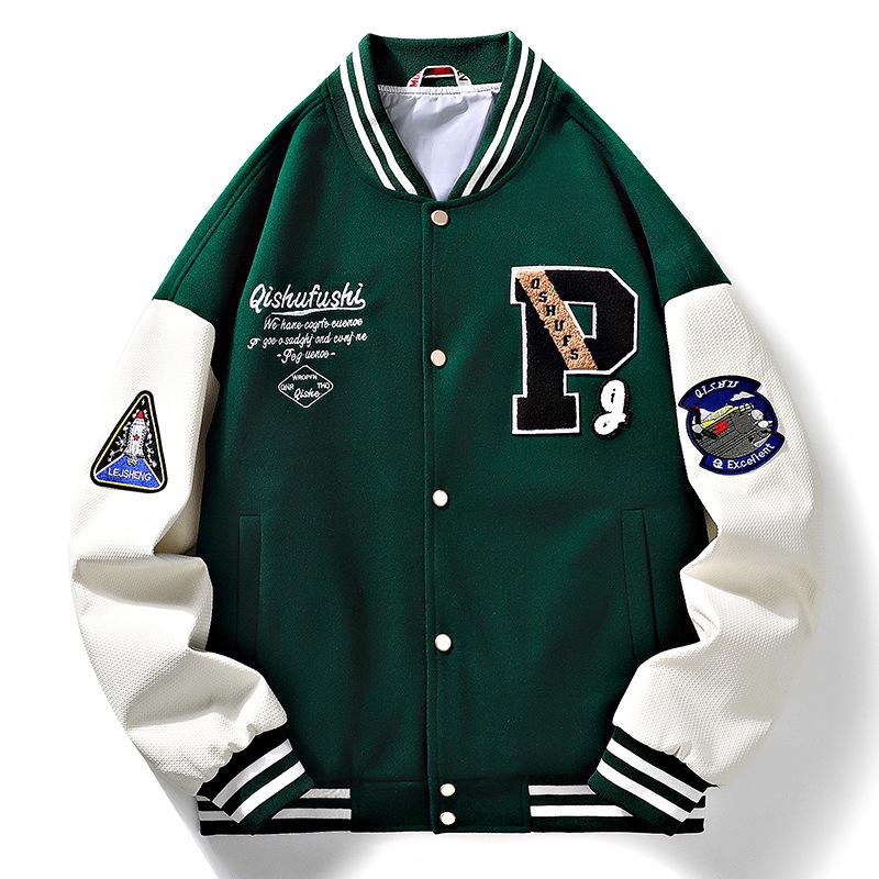 Korean Retro Baseball Uniforms for Men and Women Couples Spring and Autumn New Versatile Sweatshirts Tops Cardigans Jackets Trend