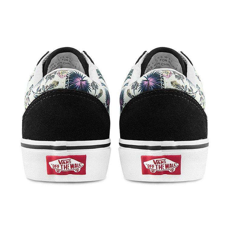 Vans Кроссовки унисекс Old Skool Paradise с цветочным принтом черные и белые VN0A3WKT4QG