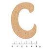 MDF Wood Alphabet Adhesive 7.5cm Letter C