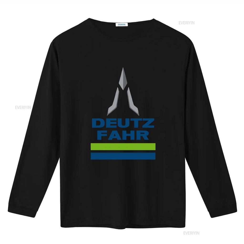 Deutz Fahr Logo Print T Shirt for Men Stylish and Comfortable vintage Washed graphic Slightly Unisex Versatile homme Casual