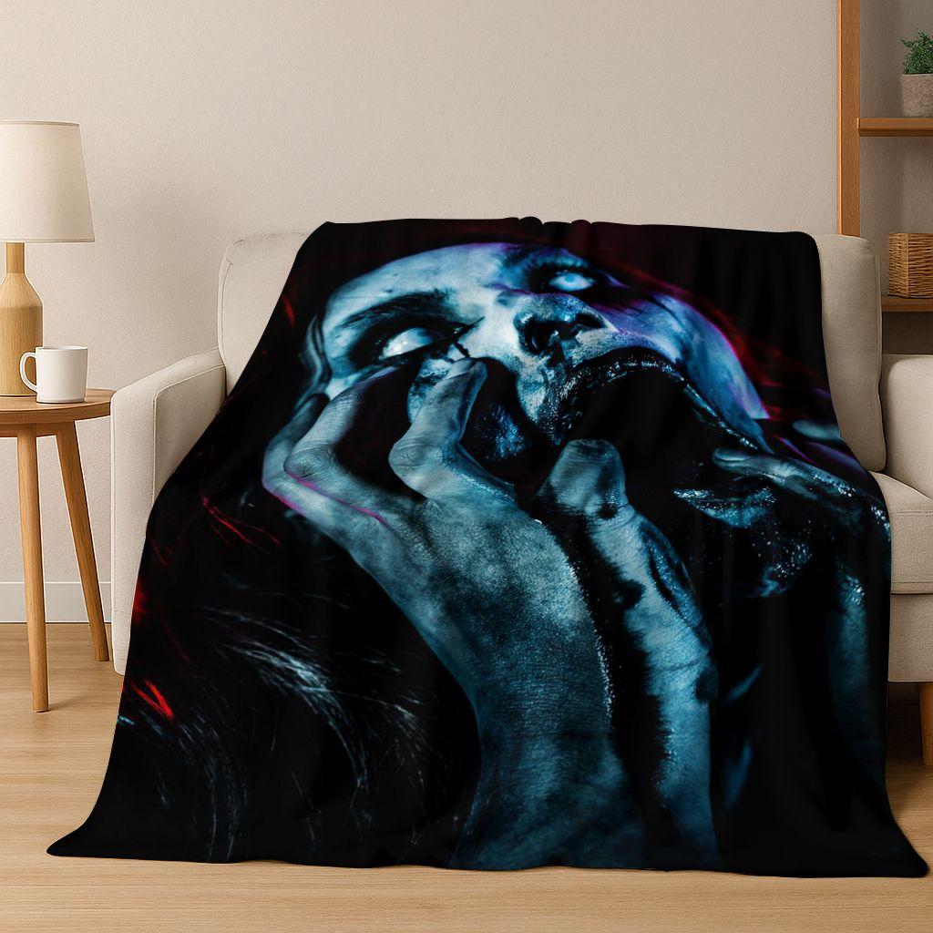 26 Стилей Ужасающий Призрак Дух Явление Призрак Готический Фланелевый Плед, Уютный Мягкий Плед для Дома Спальни Кровати Дивана