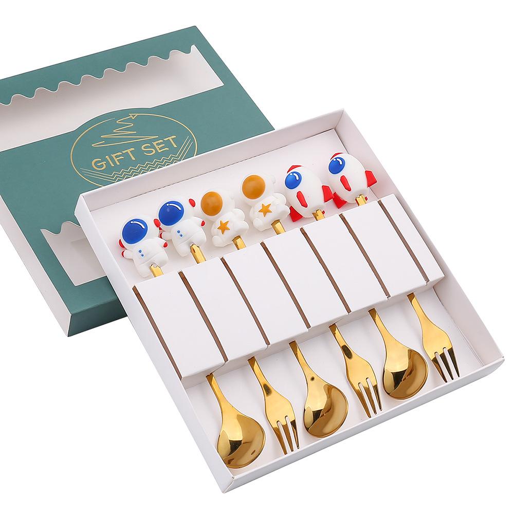 HANYANG 410 Stainless Steel Cutlery Home Hotel Use Cute Spoon Fork Western Cutlery