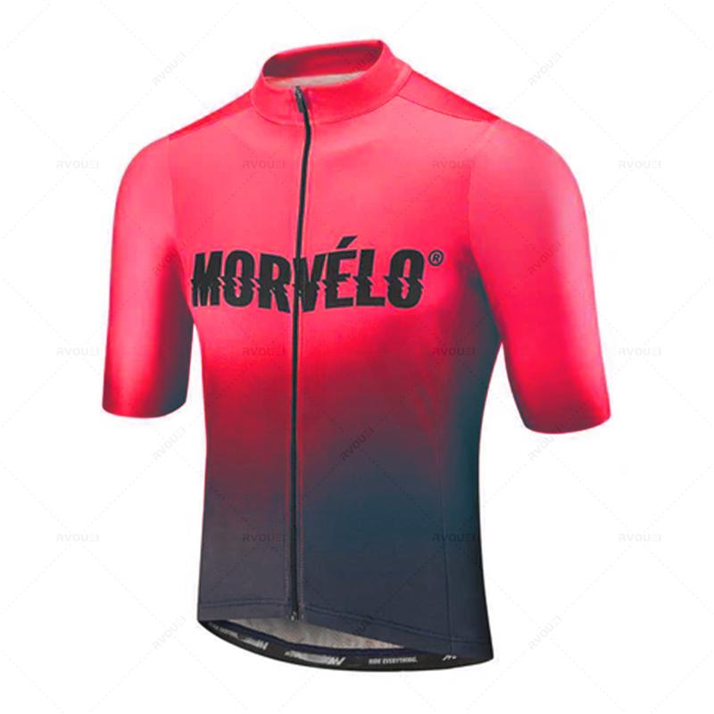 Morvelo-Комплект Велосипедной Джерси, Дышащая Одежда, Одежда для МТБ, Велосипедные Комбинезоны, Спортивная Одежда для Велосипедных Гонк, Лето