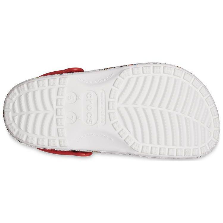 Crocs Peanuts x Classic Clog Сникеры мужские с принтом по всей поверхности Белый Мульти 208629-94S