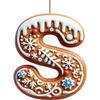 Акриловые буквы от А до Я, ornaments, 26 букв, креативное украшение для рождественской елки, подвеска, подвесные 2D плоские буквы алфавита, декор