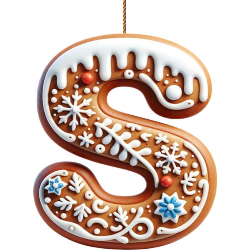 Акриловые буквы от А до Я, ornaments, 26 букв, креативное украшение для рождественской елки, подвеска, подвесные 2D плоские буквы алфавита, декор