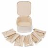 PU Leather Earring Storage Case with Small Pouches Jewelry Packing Bag Simple Jewelry Box  Ring