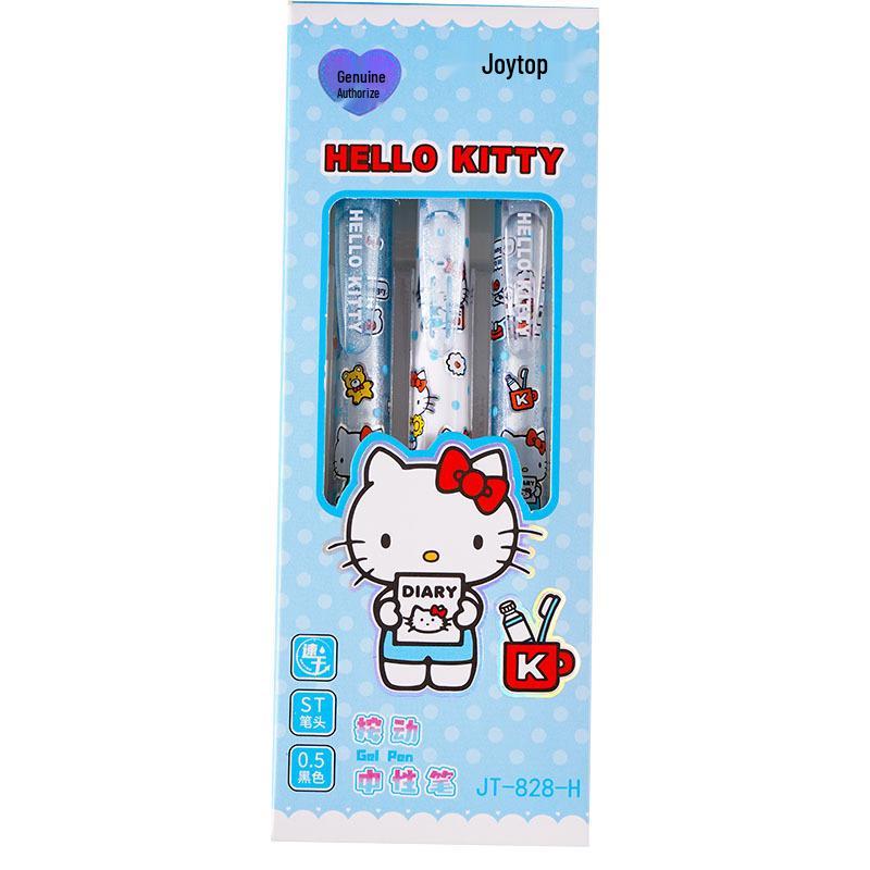Гелевая ручка Hello Kitty 0,5 мм с нажимным механизмом - Плавное письмо, Быстросохнущая, Высококачественный дизайн