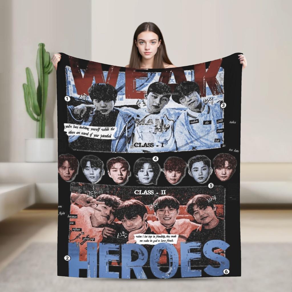 Класс Слабый Герой (3) Супер Теплое Одеяло Детское Взрослое Плюшевое Одеяло Принт Домашний Декор Фланелевое Покрывало Покрывало для Дивана-Кровати