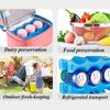 Пакет со льдом для кулеров, хранения бутылочек с грудным молоком, ланч-бокса, контурный пакет для заморозки с изоляцией, долговечный многоразовый охлаждающий пакет