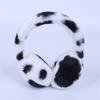 Winter Warm Plush Earmuffs Cow Print Fluffy Ear Covers Fashion Kids Ear Warmers for Boys Girls