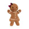 Jellycat Christmas Gingerbread Ruby Medium Cute Doll Plush Figure 18cm Height