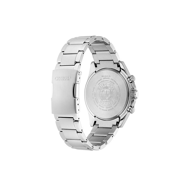 Citizen Коллекция Eco-Drive Часы с кварцевым механизмом на солнечных батареях Браслет из нержавеющей стали AT8154-82E