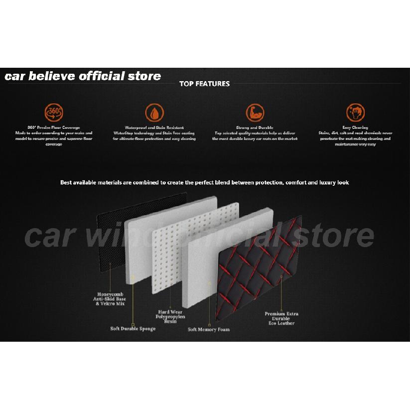 Кожаные автомобильные коврики на заказ для Nissan X Trail T32 2014-2017, ковры, подушечки для ног