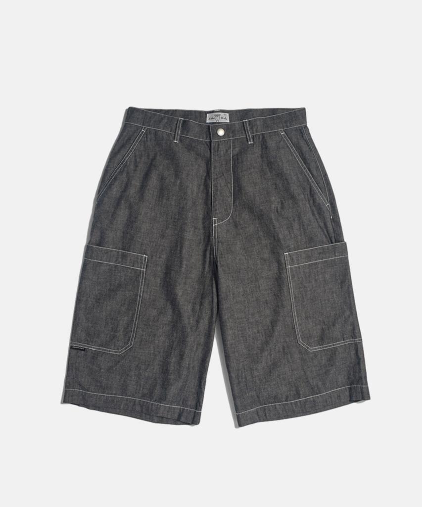 FIDO DIDO [Japan Fabric] Fd Indigo Denim Bermuda Pants Indigo