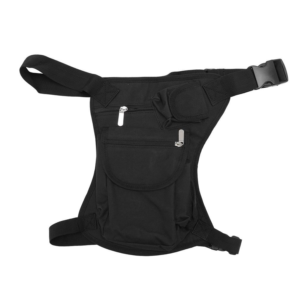 Drop Leg Bag Adjustable Straps Canvas Motorcycle Cycling Thigh Pouch Fanny Pack for Outdoor Hiking