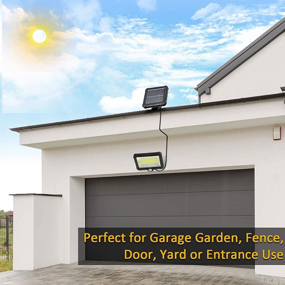 Солнечные фонари для наружного использования, IP65 водонепроницаемый с датчиком движения, прожектор для улицы, 120 °, супер яркий для уличного садового крыльца, лампа