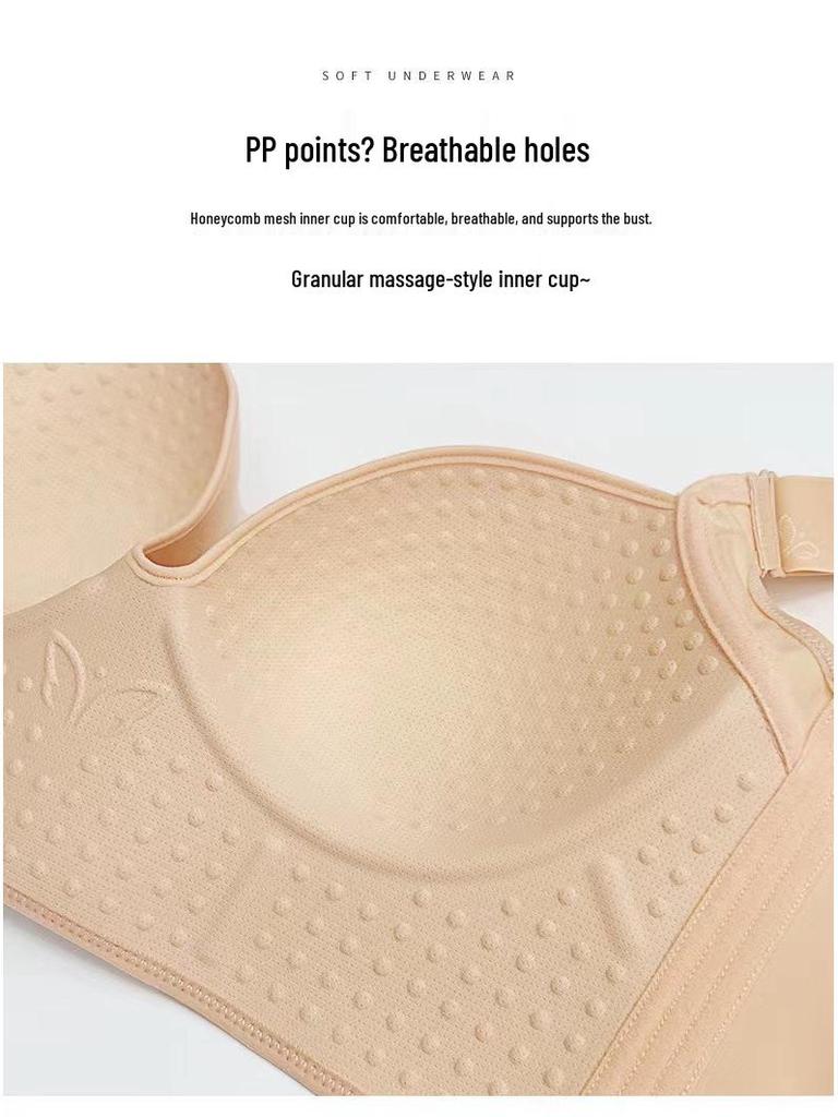 Глянцевый бесшовный бюстгальтер без косточек большого размера для женщин - Тонкий стиль, Формирование фигуры, Боковая поддержка