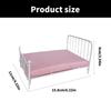 1:12 Scale Dollhouse Bed Bedroom Scene Mini Bed Model Miniature Doll Bed Furniture  Girls Gift