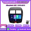 Mitsubishi ASX 1 2010-2016 uchun 10 dyuymli Android Carplay Avtomobil Radiosi Multimedia Video Oynatgich GPS Navigatsiya WIFI 2+32GB