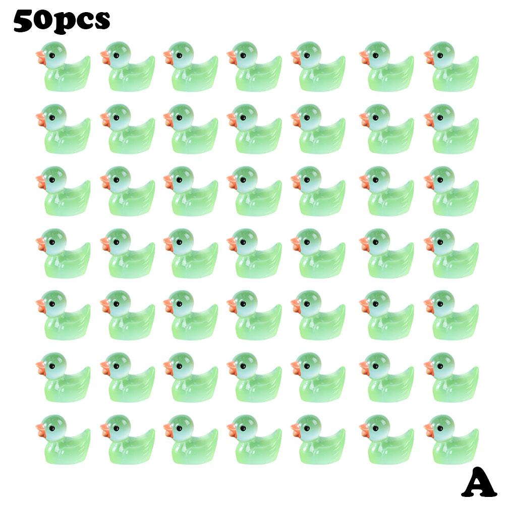 50/100 шт. Миниатюрные фигурки желтой утки, миниатюрные фигурки крошечной утки из смолы, ручная работа, микропейзаж, украшение для дома