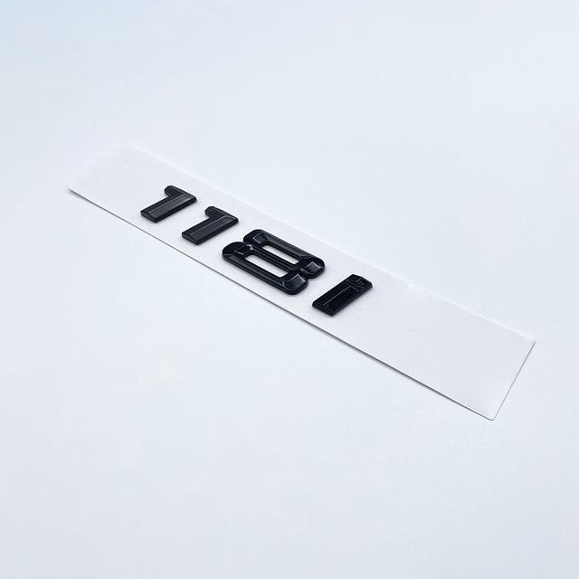 116i 118i 120i 125i 130i 135i эмблемы на задние багажники автомобиля, значок с номером и буквой для BMW 1 серии E81 E82 E87 E88 F20 F21, глянцевый черный