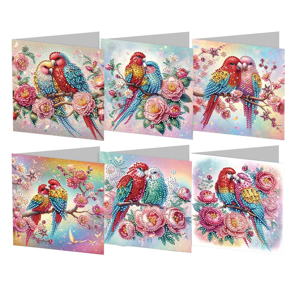 6/12pcs DIY Diamond Painting Greeting Card New 2025 Christmas Card Embroidery Diamond Mosaic Postcards Holiday Christmas Gift