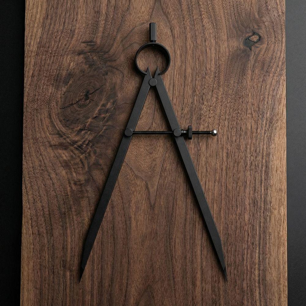Metal Pencil Compass Woodworking Wing Divider Compass Multi-size Drawing Compasses Wood Tool