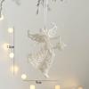 White Angel Fairy Pendant Glitter Xmas Tree Hanging Ornaments DIY Xmas Home Decoration