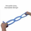 Portable Size Physical Stretch Resistance Band 7 Ring Pull Up Assist Band  Arm Exercise