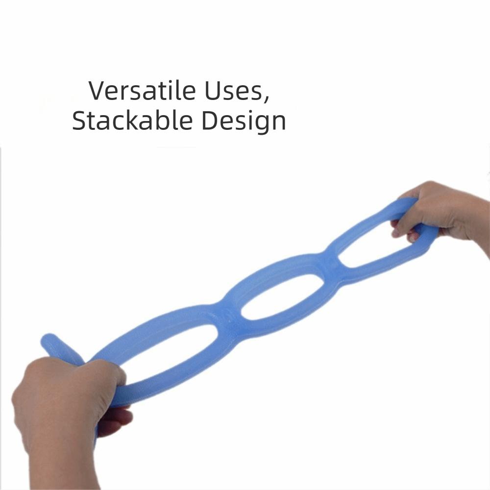 Portable Size Physical Stretch Resistance Band 7 Ring Pull Up Assist Band Arm Exercise
