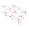 100 Pcs Shaped Paper Clips  Butterflies Shape Metal Cute Style Light Portable Office Clips for D