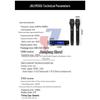 JBL VM200 Dual Handheld Wireless Microphone System CN plug (adapter included)