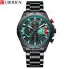CURREN New Top Men's Watches Trendy Men's Waterproof Watches Six -needle Chronograph, Multi -functional Fashion Stream Steel Belt Watch