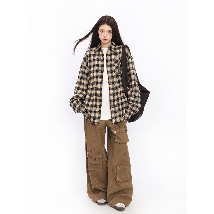 Рубашка с длинным рукавом с буквенным принтом 2024 года в японском стиле в стиле Гонконга, свободная рубашка для мальчиков, летнее модное универсальное повседневное пальто