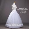 Белый 4-слойный Дизайн Без Колец Нижняя Юбка Пышное Свадебное Платье Кринолин Свадебное Бальное Платье Нижняя Юбка Женская Подкладочная Юбка Платье для Вечеринки Ролевые Игры Подкладка