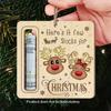 Unique Reindeer Christmas Money Holder Ornament - Perfect for Gifting Cash, Contemporary Wooden Tree Decoration