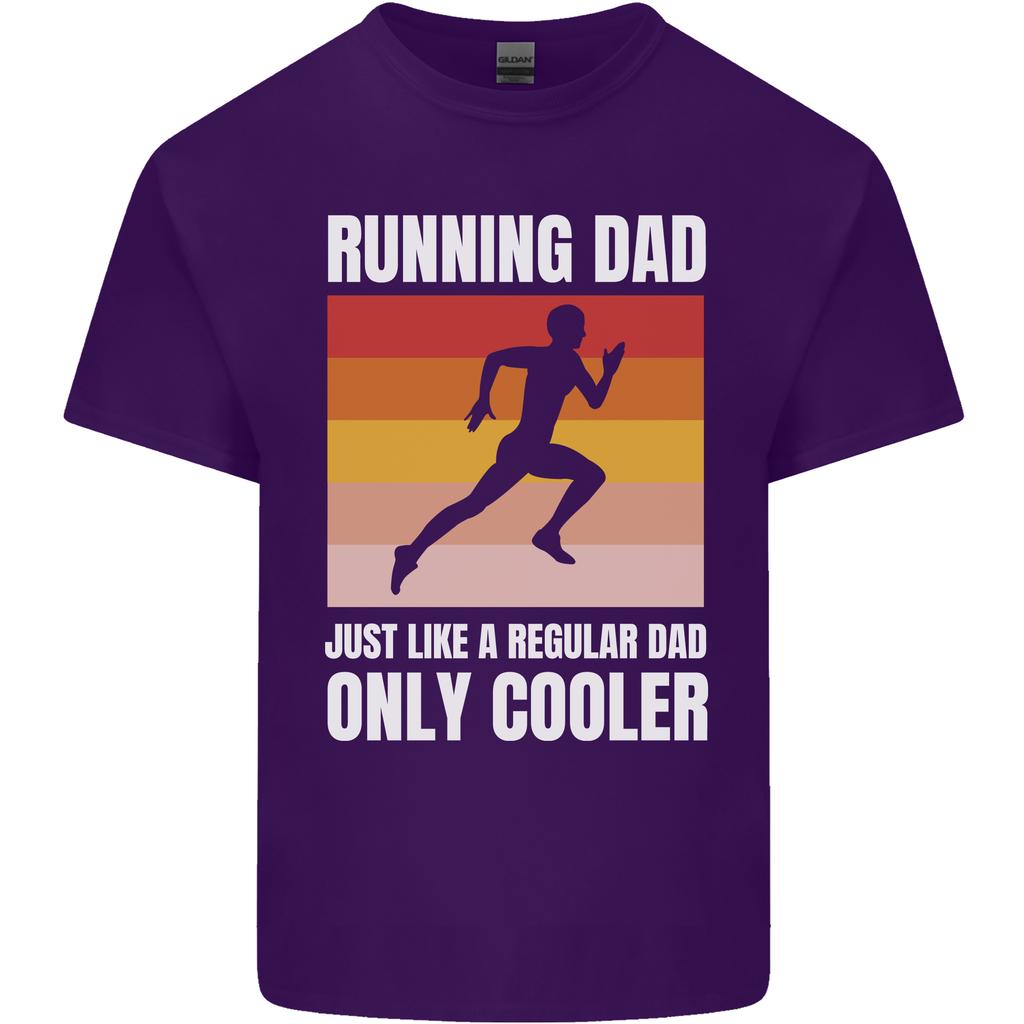 Running Dad Cross Country Marathon Runner Unisexs Light Cotton Tshirt