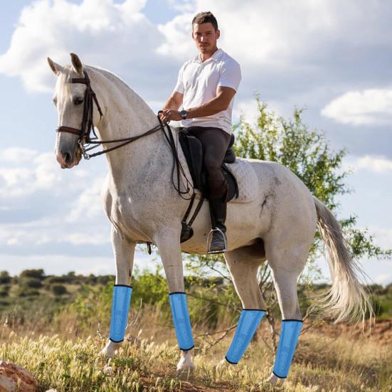 4 шт. сапоги Horse Fly Boots дышащие сетчатые леггинсы для лошадей принадлежности для лошадей для уменьшения усталости ног от топота копыт