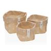 set 3 cestas stars beige